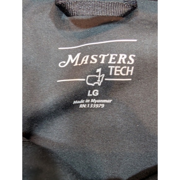 Masters Tech Mens LG Black Full Zip Golf Rain Jacket Stowable Augusta - Picture 4 of 13